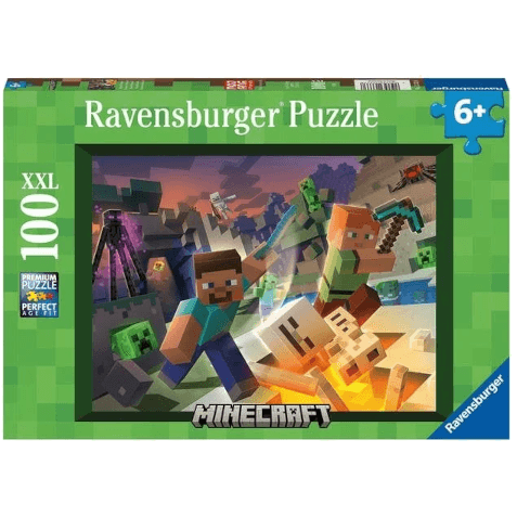 Ravensburger puzzle 133338 Minecraft: Monstra z Minecraftu 100 dílků